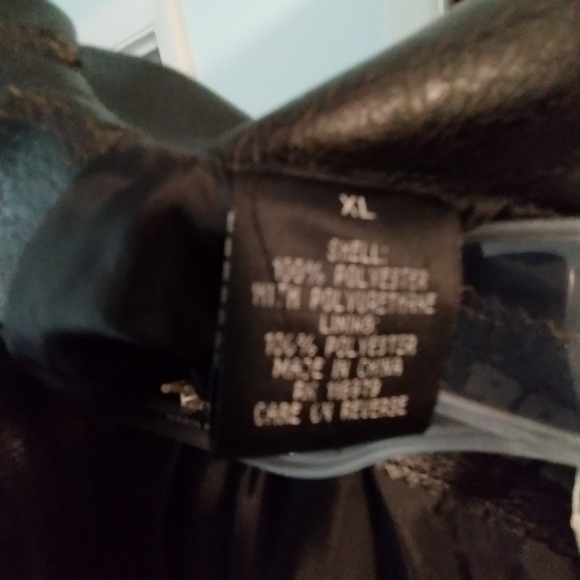 Rock And Chrome Black Faux Leather Jacket - Picture 8 of 8